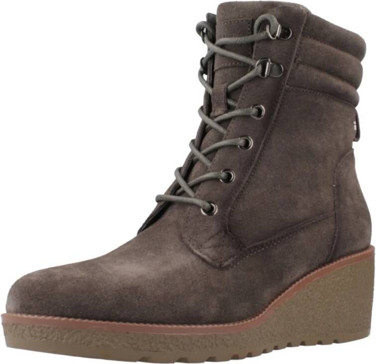 Carmela Stijlvolle Veterschoenen Gray Dames