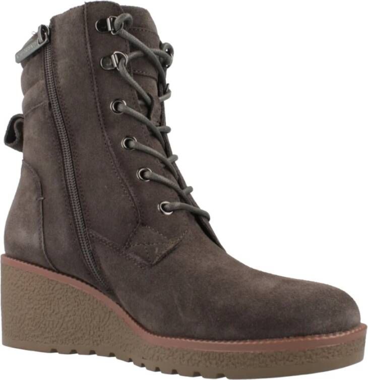 Carmela Stijlvolle Veterschoenen Gray Dames