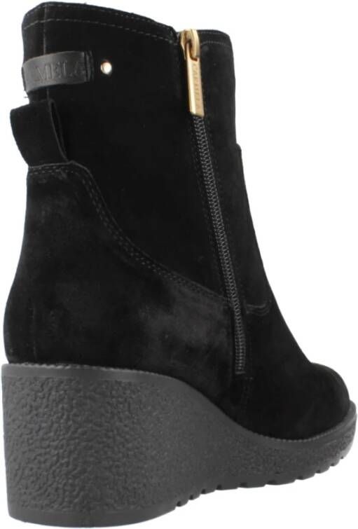 Carmela Stijlvolle Wedges Laarzen Black Dames