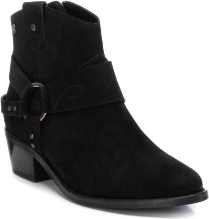Carmela Western Style Cowboy Boots Black Dames