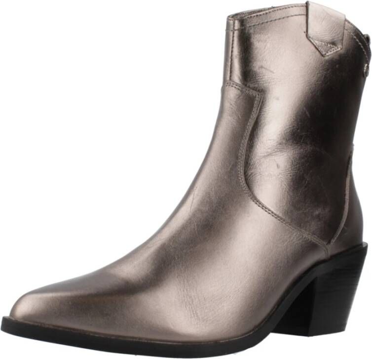 Carmela Western Style Cowboy Boots Gray Dames