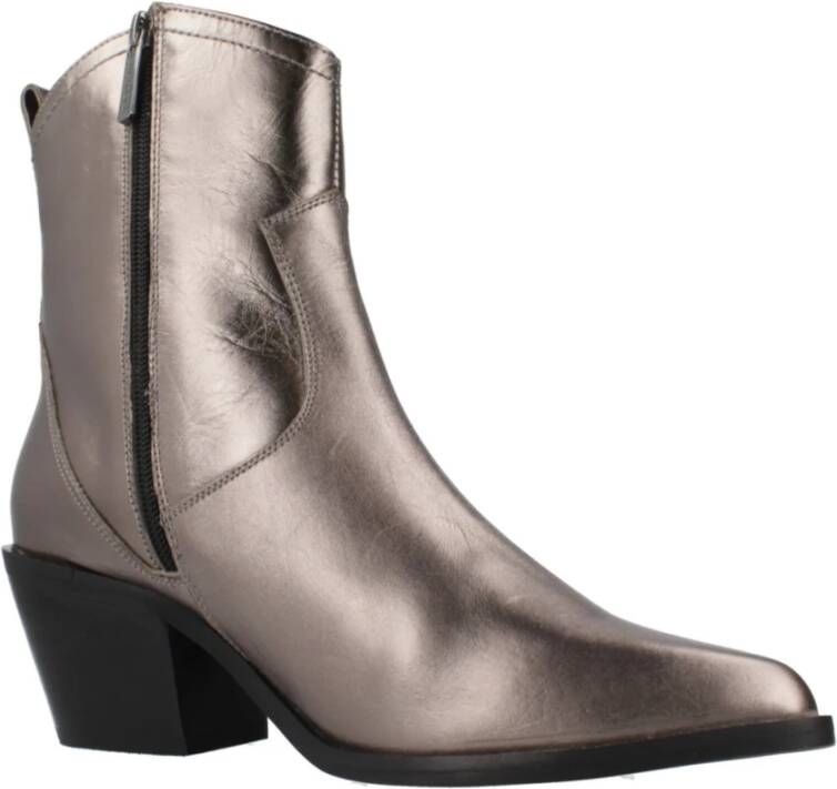 Carmela Western Style Cowboy Boots Gray Dames