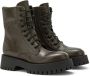 Carmens Chunky Sole Combat Boot voor Urban Look Green Dames - Thumbnail 2