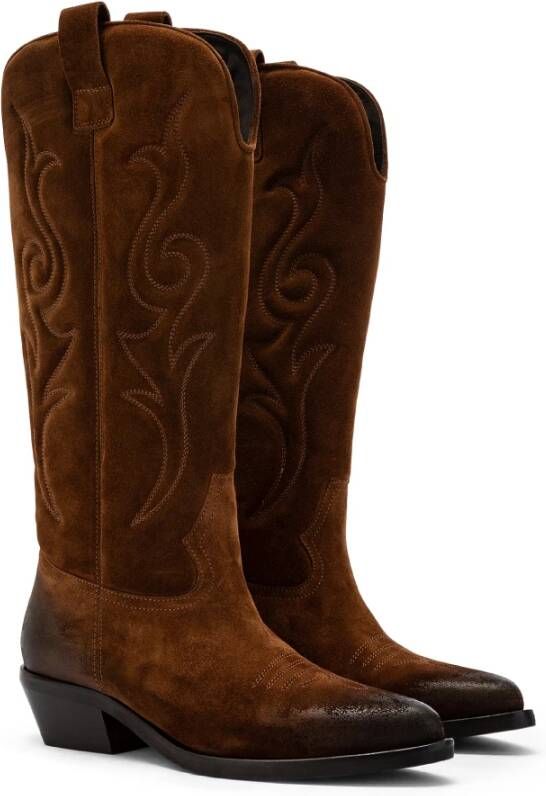 Carmens Country Vibes Western Laars Brown Dames