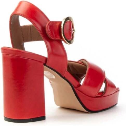 Carmens Elegant High Heel Sandals Red Dames