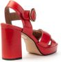 Carmens Elegant High Heel Sandals Red Dames - Thumbnail 3