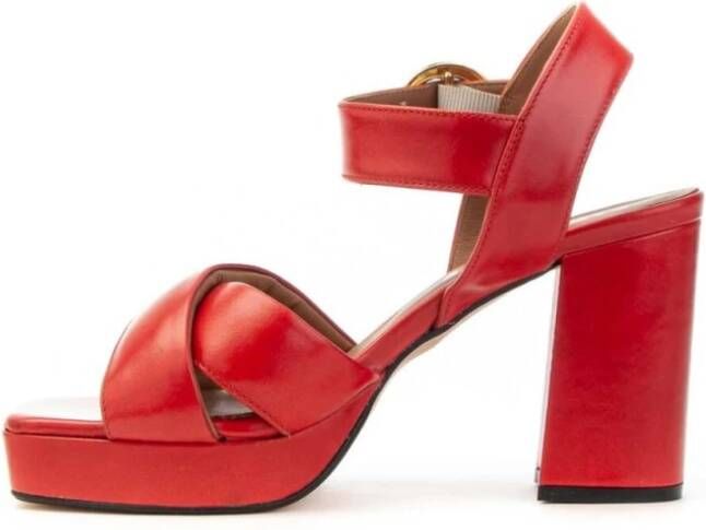 Carmens Elegant High Heel Sandals Red Dames