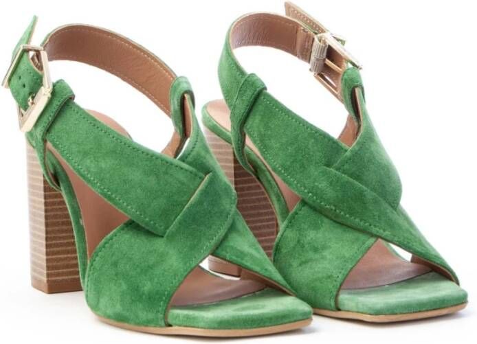 Carmens High Heel Sandals Groen Dames