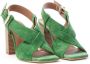 Carmens High Heel Sandals Groen Dames - Thumbnail 2