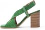 Carmens High Heel Sandals Groen Dames - Thumbnail 4