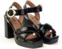 Carmens High Heel Sandals Zwart Dames - Thumbnail 2