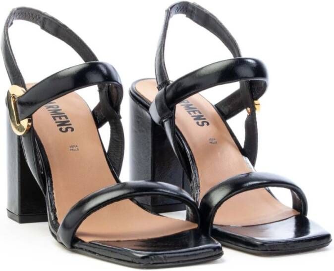 Carmens High Heel Sandals Zwart Dames