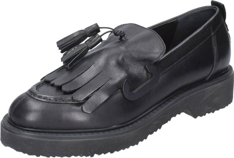 Carmens Leren Loafers voor Vrouwen Black Dames