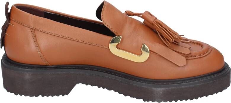 Carmens Leren Loafers voor Vrouwen Brown Dames