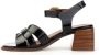 Carmens Raw Sandalo Hoge Hak Sandalen Black Dames - Thumbnail 4