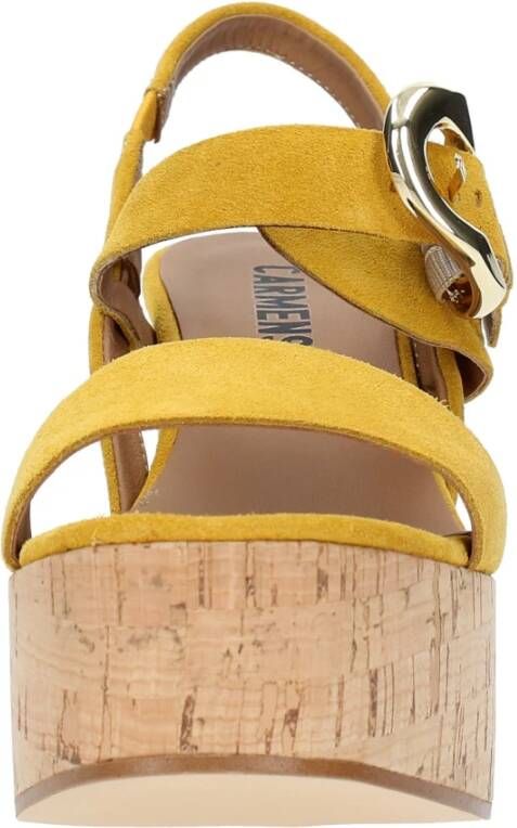 Carmens Sandalen Geel Yellow Dames