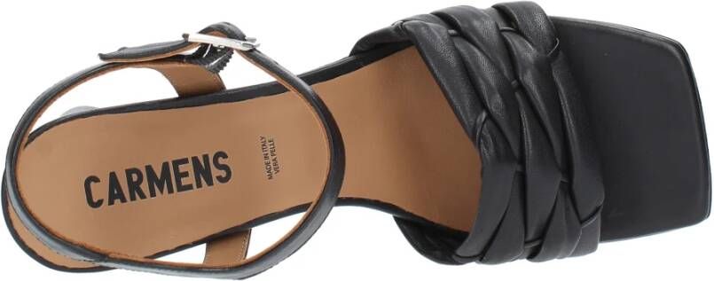 Carmens Sandalen Zwart Black Dames