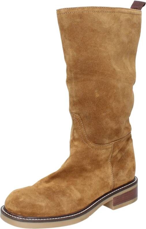 Carmens Suede Dameslaarzen Brown Dames