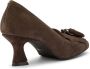 Carmens Suede Fringe Moccasin Heels voor de herfst Brown Dames - Thumbnail 3