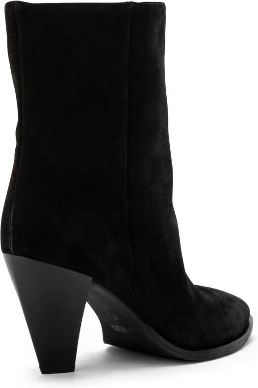 Carmens Unieke Cone Heel Enkellaarzen Black Dames