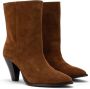 Carmens Unieke Cone Heel Enkellaarzen Brown Dames - Thumbnail 2