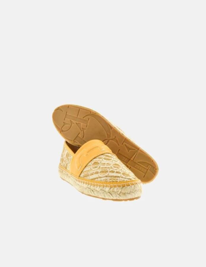 Carolina Herrera Arles Insignia Espadrilles Geel Yellow Dames