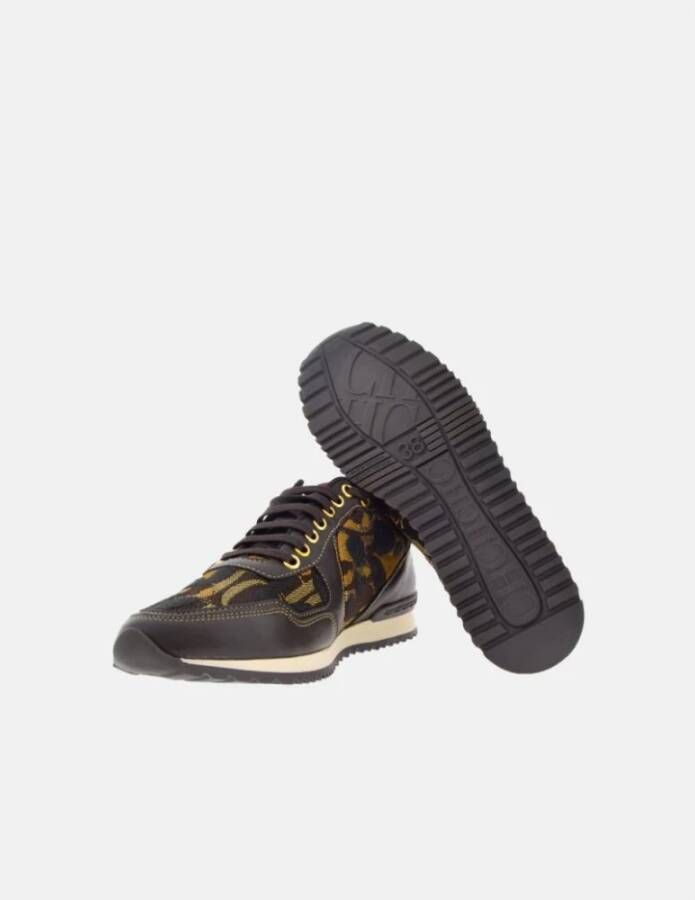 Carolina Herrera Bruine Camouflage Leren Sneakers Multicolor Dames