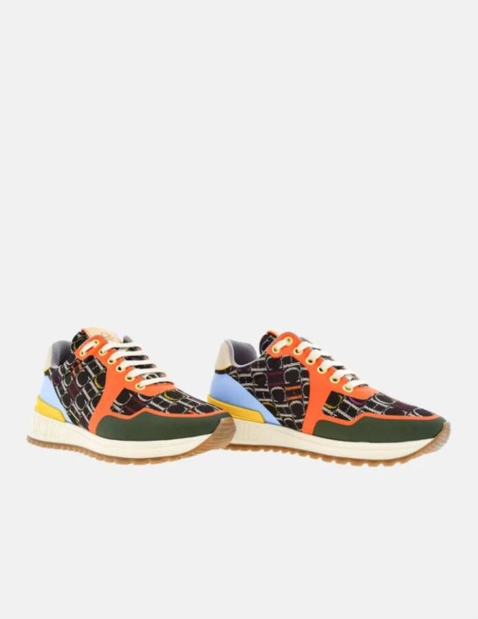 Carolina Herrera Bruine Canvas Sneakers met Chiribitas Multicolor Dames