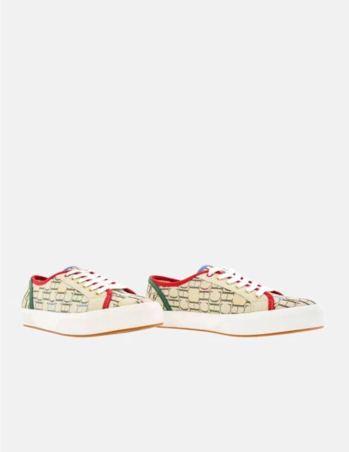 Carolina Herrera Canvas Chiribitas Platform Sneakers Beige Dames