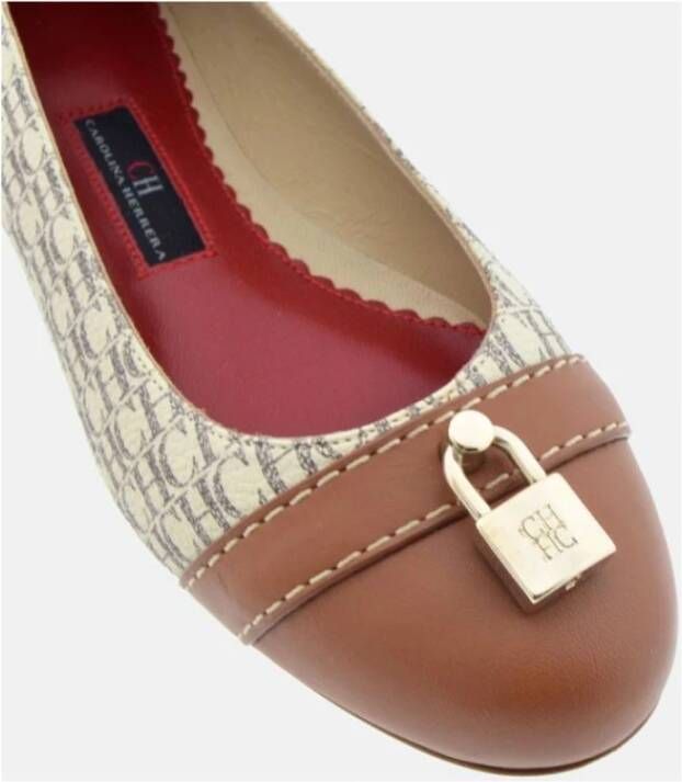 Carolina Herrera Flats Beige Dames