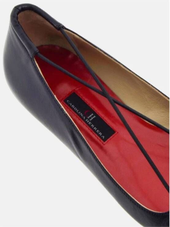 Carolina Herrera Flats Black Dames