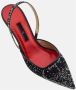 Carolina Herrera Kristal Initialen Satijn Hakken Black Dames - Thumbnail 5