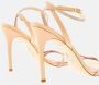 Carolina Herrera Nude Patent Leather Cross Strap Sandal Beige Dames - Thumbnail 5