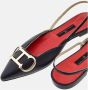 Carolina Herrera Platte Leren Insignia Schoenen Black Dames - Thumbnail 3