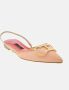 Carolina Herrera Platte Mesh Insignia Schoenen Beige Dames - Thumbnail 6