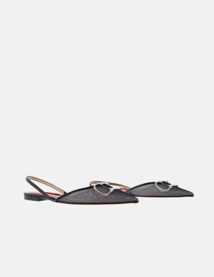 Carolina Herrera Platte Mesh Insignia Schoenen Black Dames