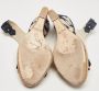 Carolina Herrera Pre-owned Canvas sandals Beige Dames - Thumbnail 6