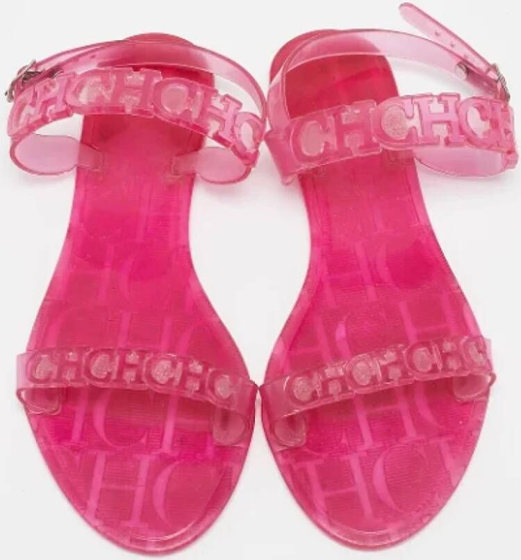 Carolina Herrera Pre-owned Fabric sandals Pink Dames