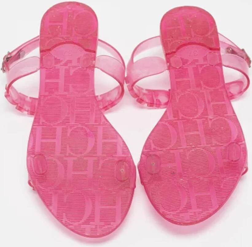 Carolina Herrera Pre-owned Fabric sandals Pink Dames