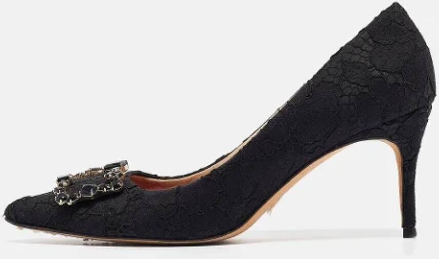 Carolina Herrera Pre-owned Lace heels Black Dames