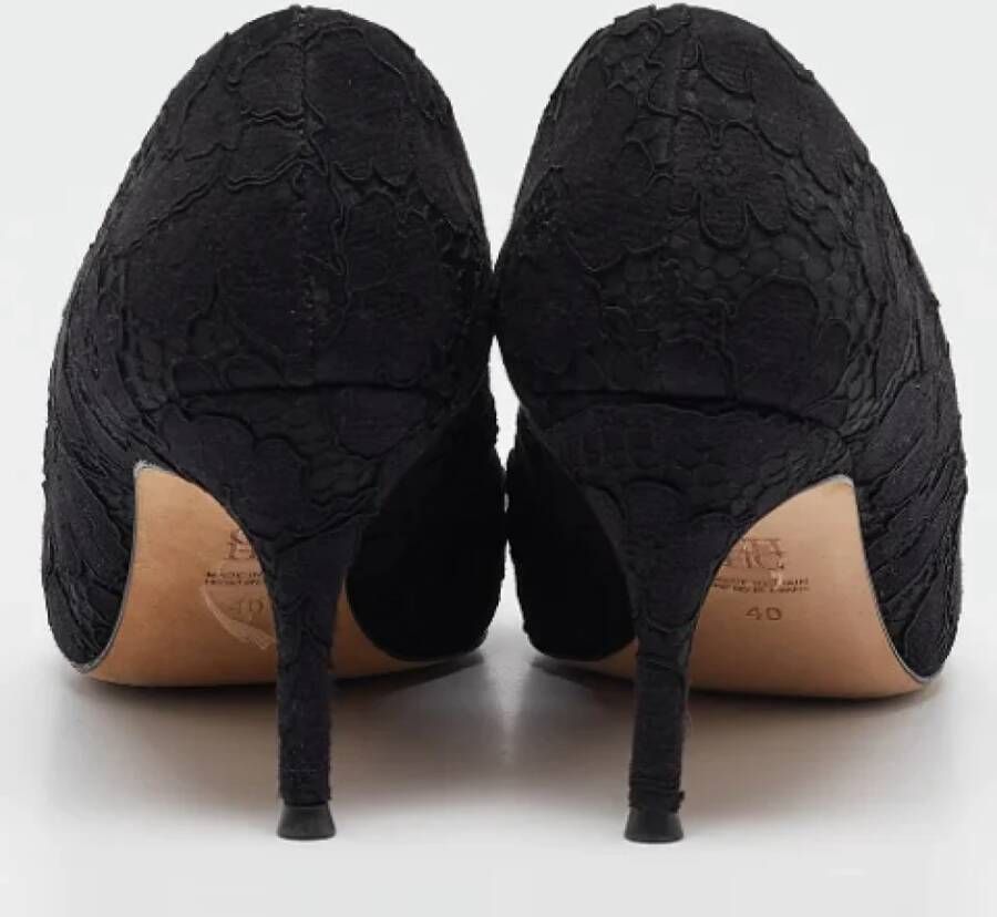 Carolina Herrera Pre-owned Lace heels Black Dames