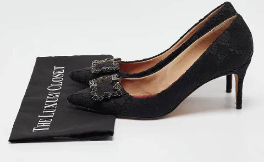 Carolina Herrera Pre-owned Lace heels Black Dames