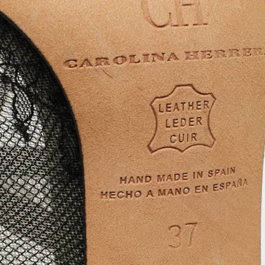 Carolina Herrera Pre-owned Leather boots Black Dames