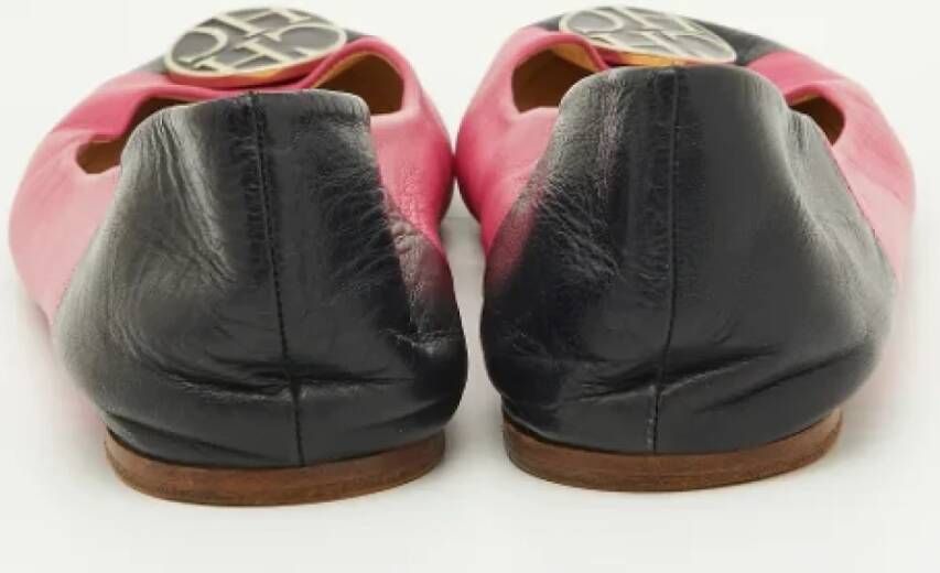 Carolina Herrera Pre-owned Leather flats Pink Dames