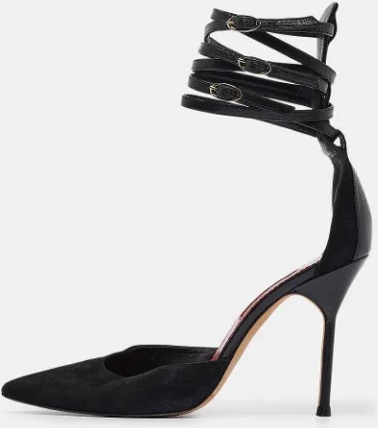 Carolina Herrera Pre-owned Leather heels Black Dames