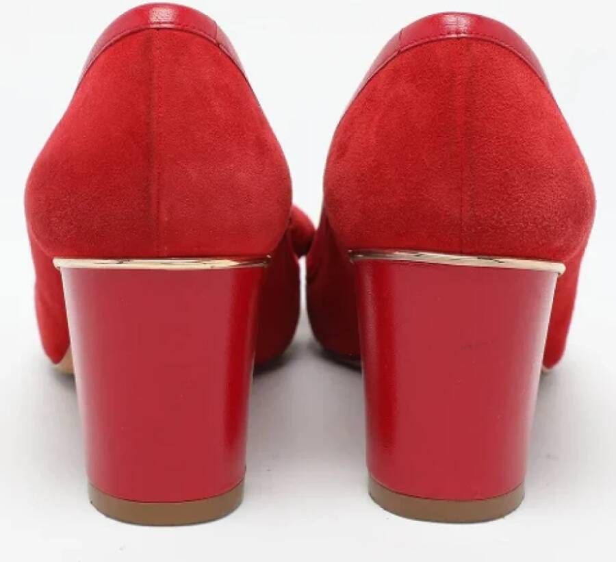 Carolina Herrera Pre-owned Leather heels Red Dames