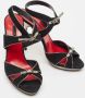 Carolina Herrera Pre-owned Leather sandals Black Dames - Thumbnail 3