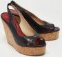 Carolina Herrera Pre-owned Leather sandals Blue Dames - Thumbnail 4