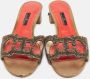 Carolina Herrera Pre-owned Leather sandals Gray Dames - Thumbnail 3