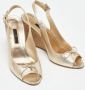 Carolina Herrera Pre-owned Leather sandals Yellow Dames - Thumbnail 4